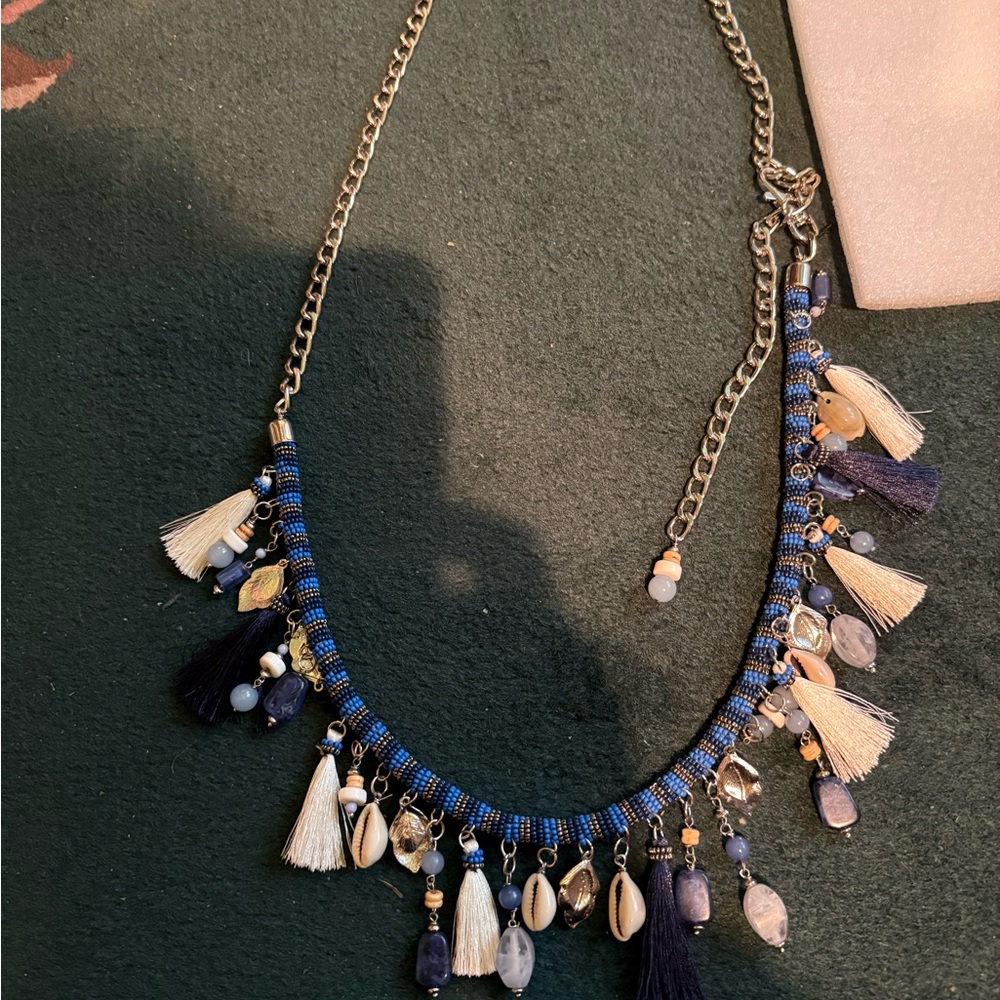 Belt Seashell Beads Chain Belt down by the seashore great detail gorgeous colors - Picture 4 of 5